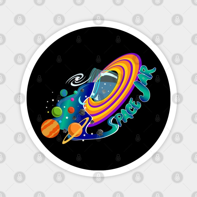 Space Jar Magnet by yuyunM